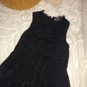 Black lace dress